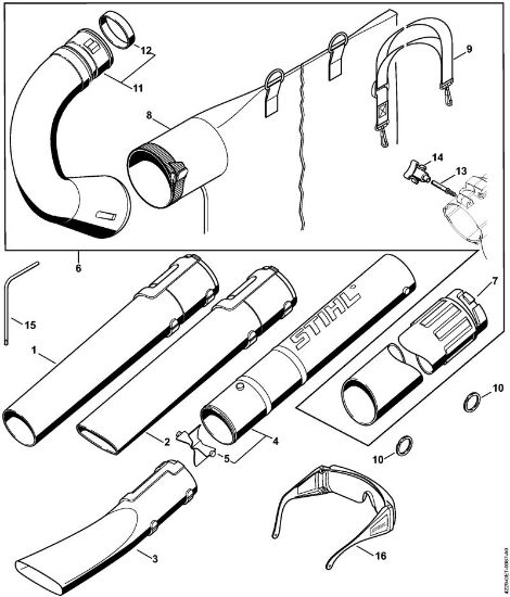 Pihalniki (BG, BR) BG 85-DZ Å oba, sesalna naprava della Marca Stihl